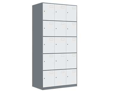 套色更衣柜—十五門(mén)更衣柜