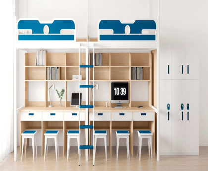 6人間：兩連體二人位+四人位外掛梯組合